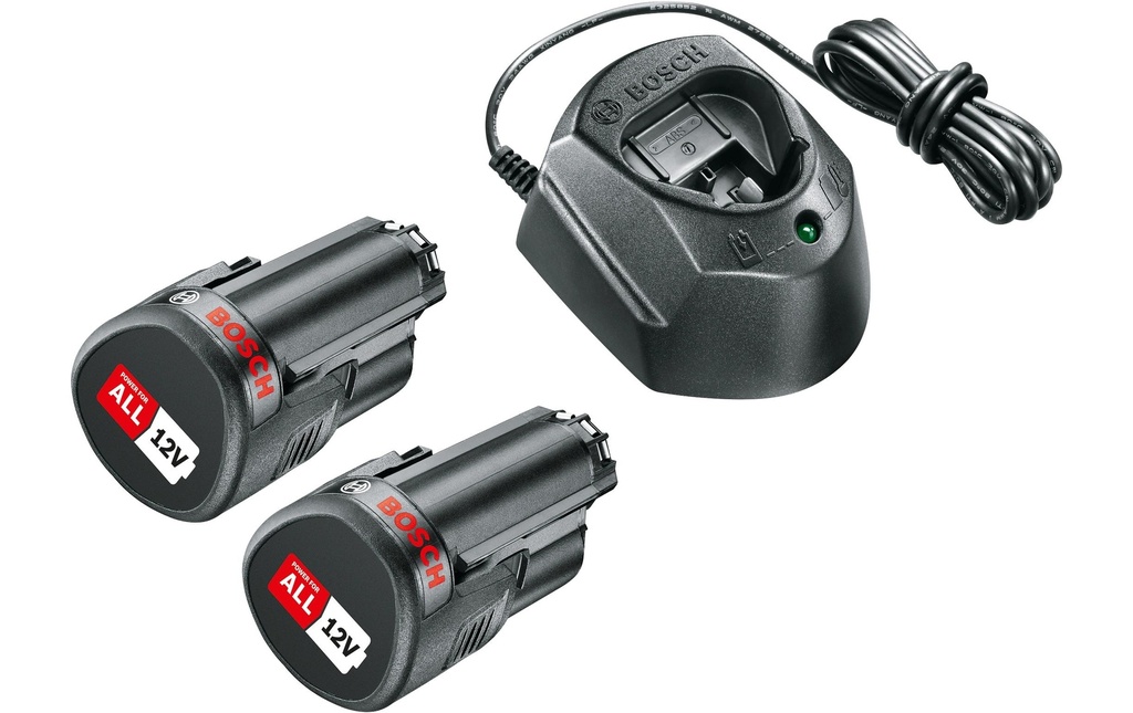 Bosch Professional Kit de démarrage 12 V (2 x 1.5 Ah & GAL 1210 CV)