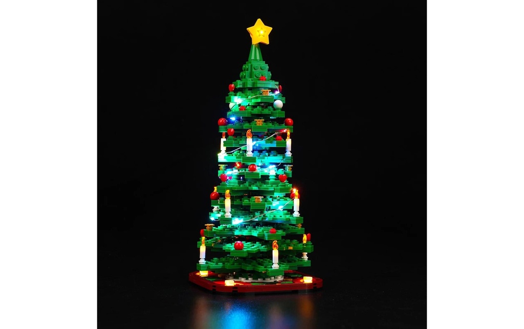BrickBling Lumières-LED pour LEGO® Sapin de Noël (40573)