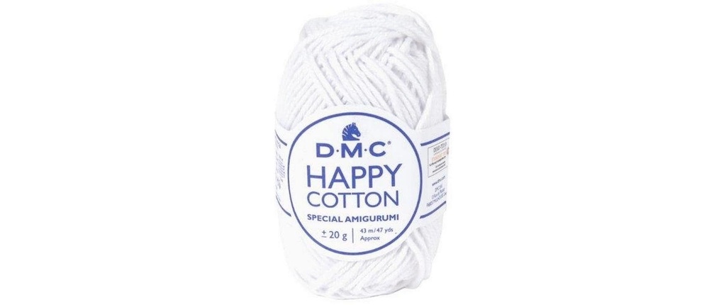 DMC Fil de coton Natura Happy Cotton Blanc brillant