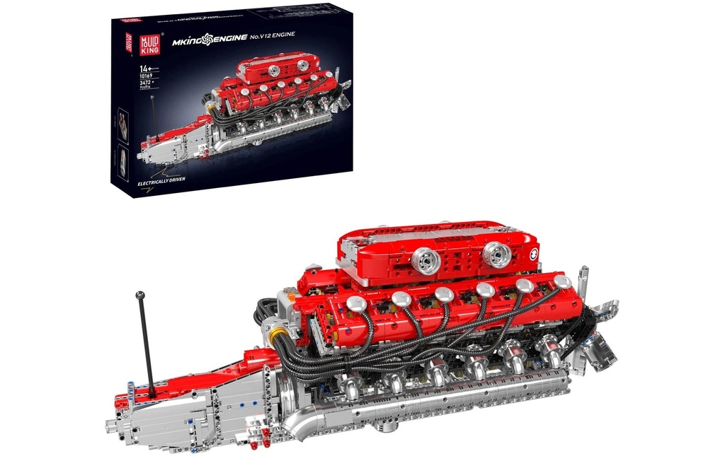 Mould King Moteur V12 Supercar Technique Jeu de briques de serrage