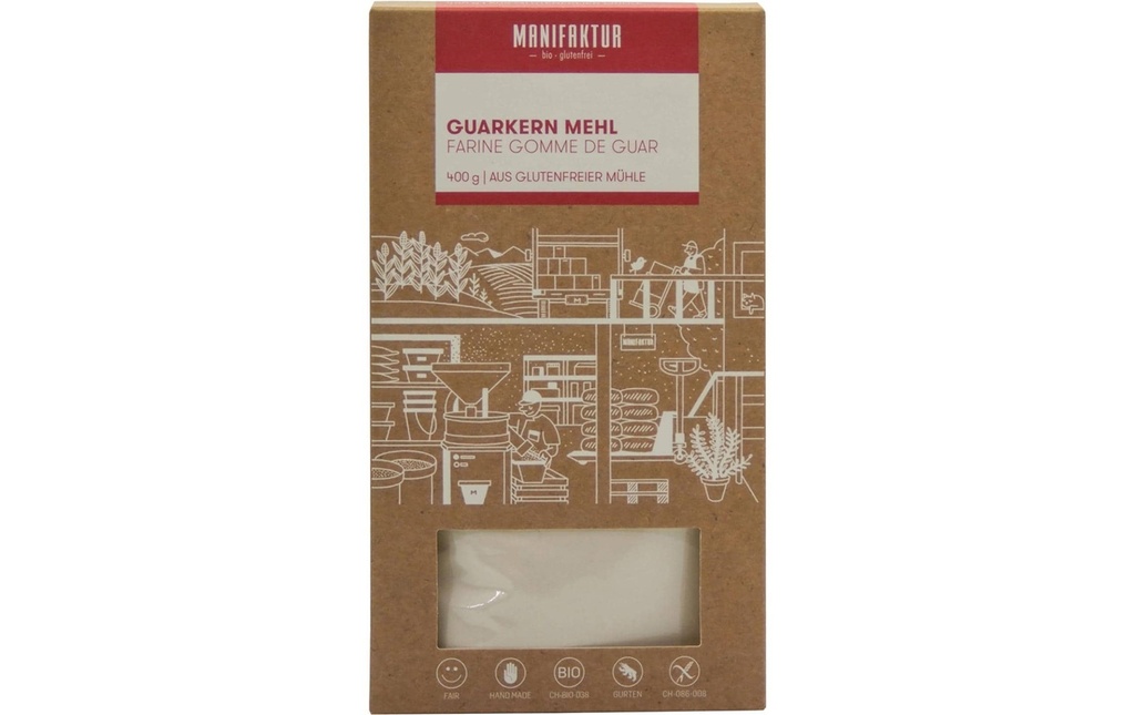 Manifaktur Paquet Farine de graines de guarée 400 g