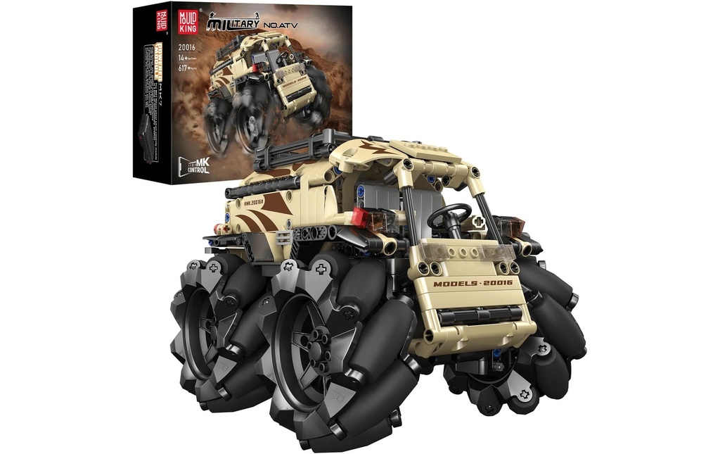 Mould King Mécanum ATV Roues RC-ATV 1:16 omnidirectionnelles Mecanum