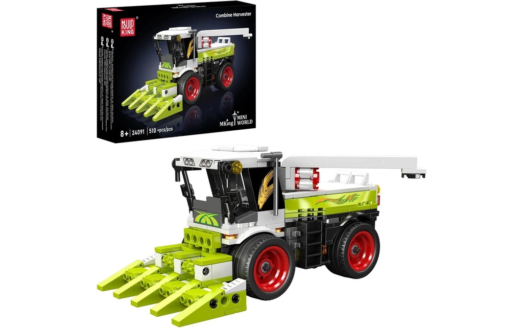 Mould King Mini moissonneuse-batteuse Modèle d'engin de chantier en briques ABS