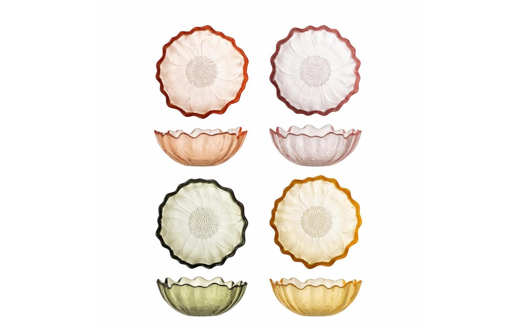 Bloomingville Coupe Cana, Verre, 12 x 4.5 cm, 4 pièces