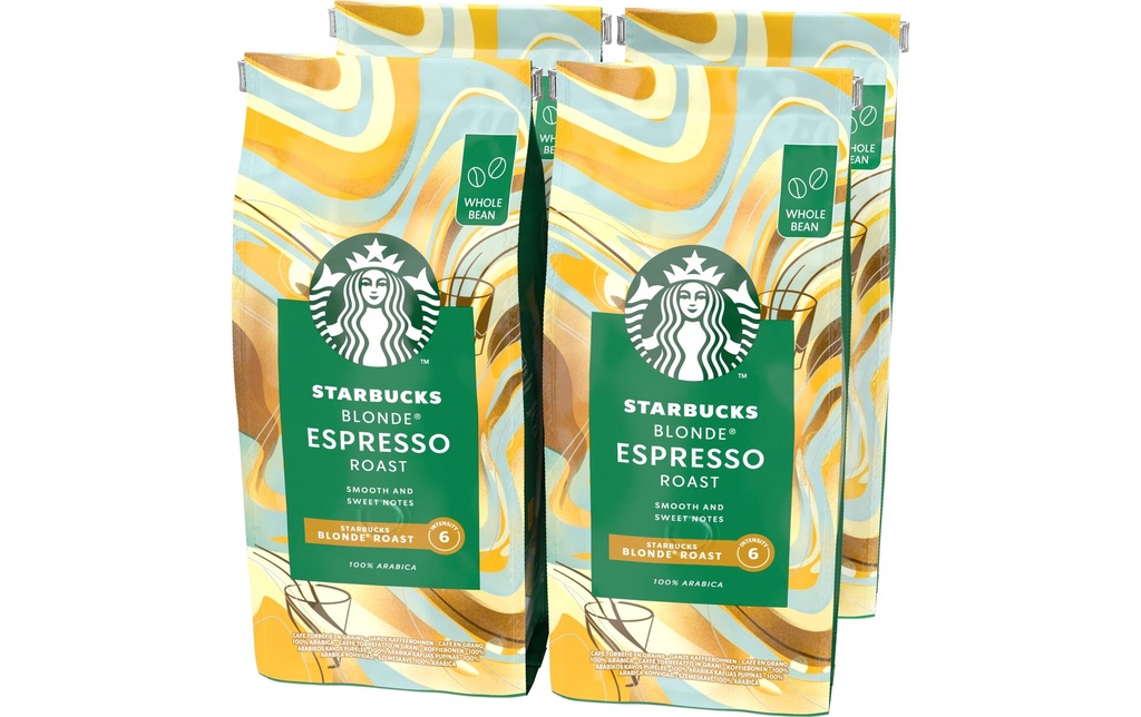 Starbucks Grains de café Blonde Espresso Roast 4 x 450 g