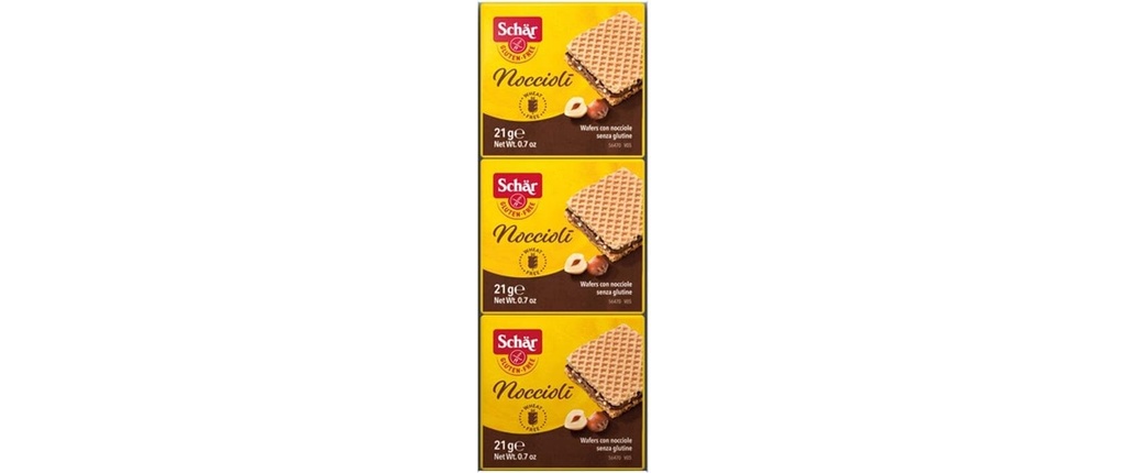 Dr.Schär Collation Snack Noccioli paquet de 3 sans gluten 63 g