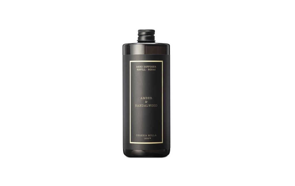 Cerería Mollá Recharge Amber & Sandalwood 500 ml