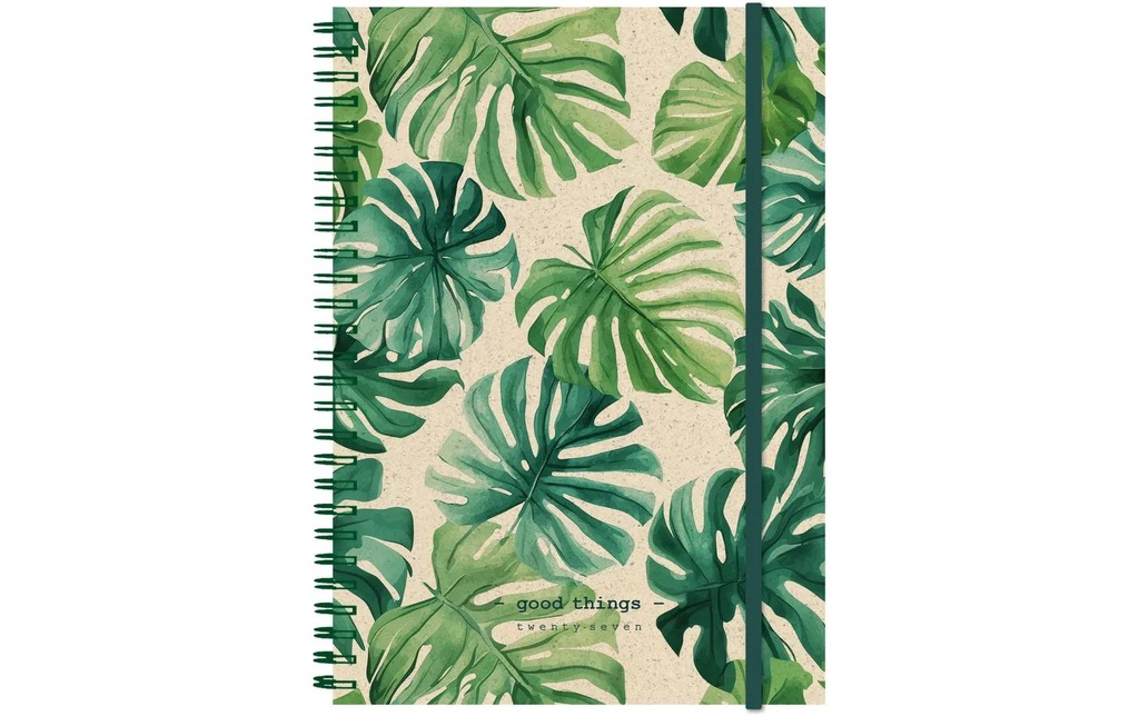 Natur Verlag Agenda hebdomadaire Papier à l'herbe Plante, 2027, Vert
