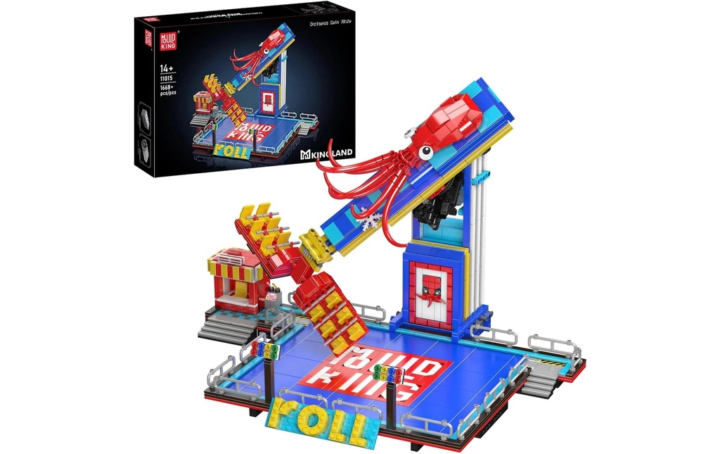 Mould King Octopus Spin Ride Modèle de balançoire électrique