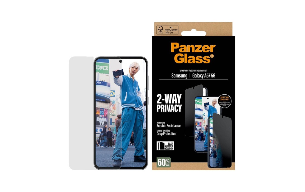 Panzerglass Protection d’écran Ultra Wide Fit Privacy Galaxy A57
