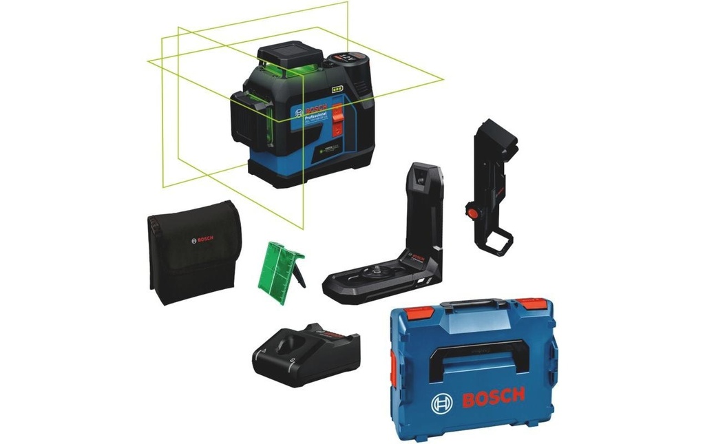 Bosch Professional Laser à 3 lignes à accu BOSCH GLL 12 V-100-33 CG 30 m