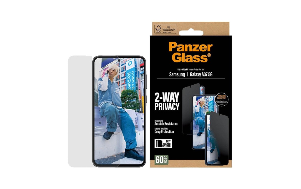 Panzerglass Protection d’écran Ultra Wide Fit Privacy Galaxy A37 5G