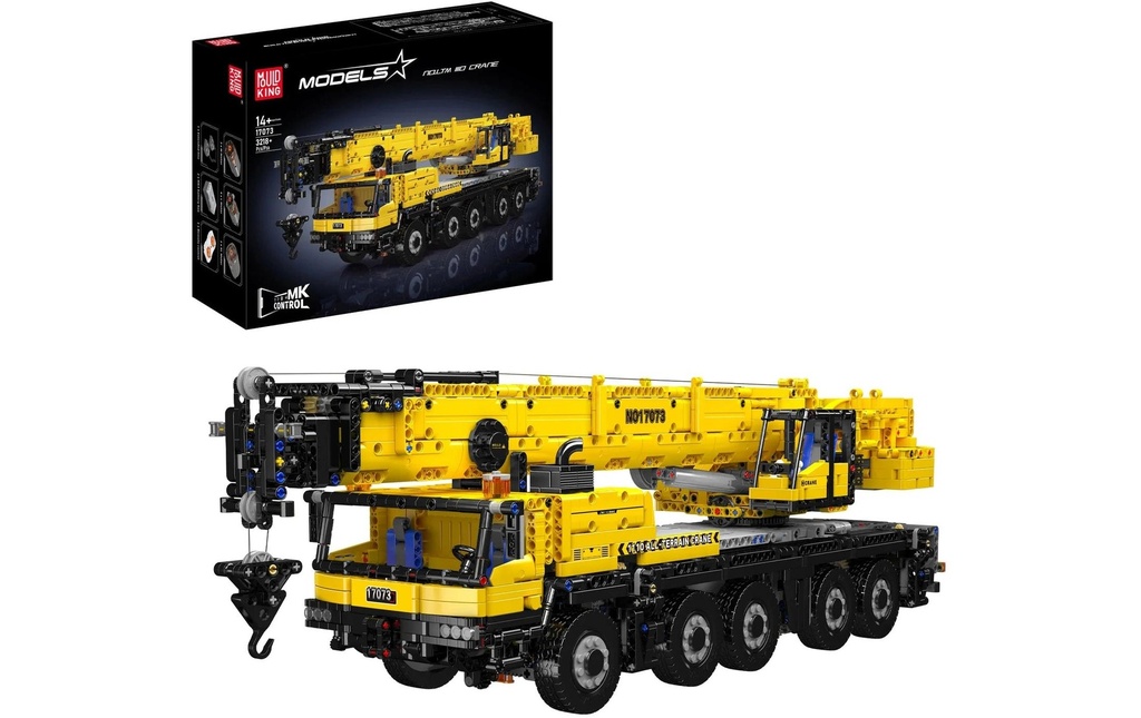 Mould King LTM 1110 Grue mobile Briques de serrage Jaune Rouge