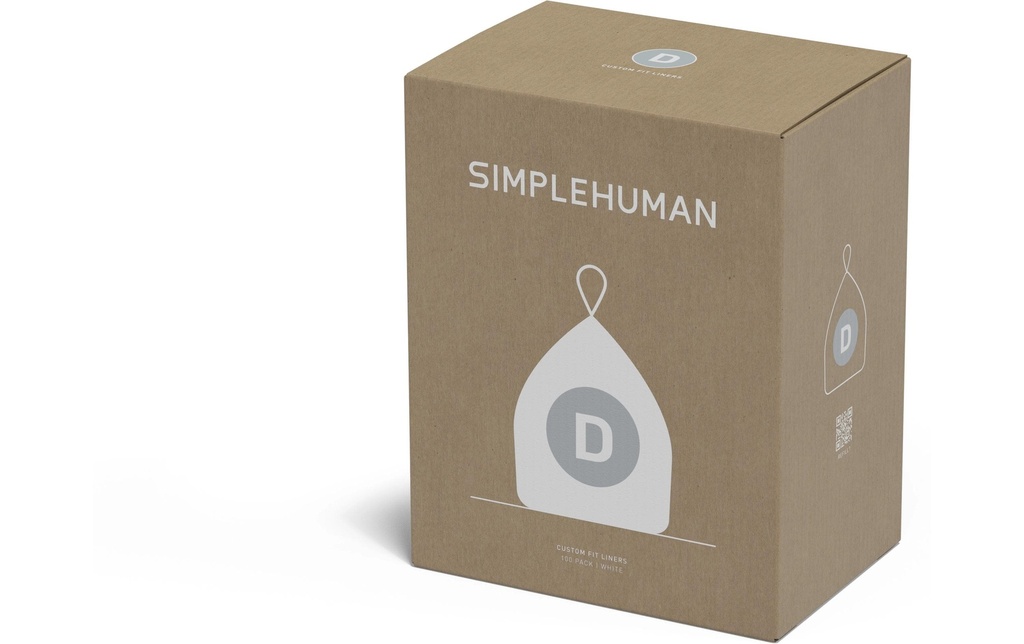 Simplehuman Sacs poubelle Code D, 20 l, 100 pièces