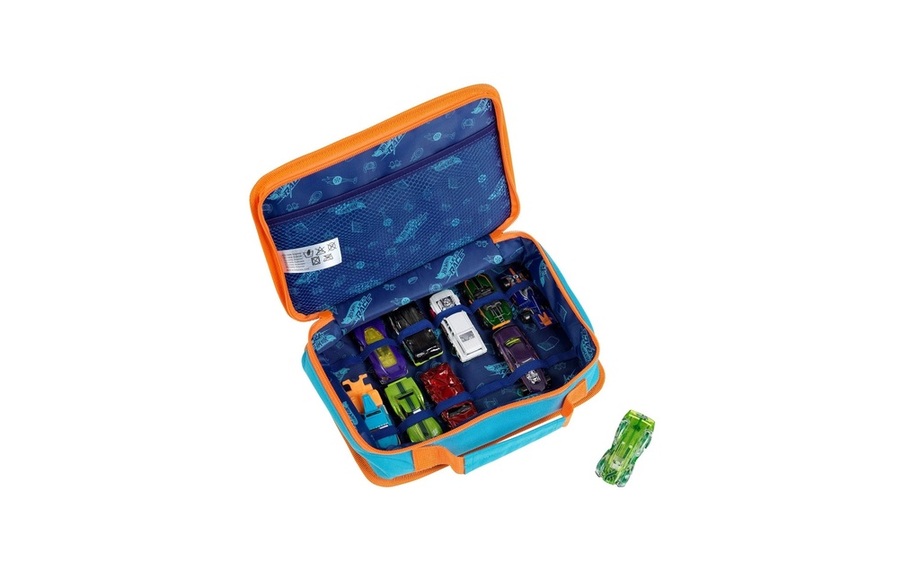 Klein-Toys Sac de rangement Hot Wheels – Let's race pour 12 véhicules