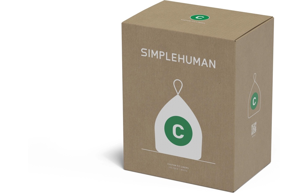 Simplehuman Sacs poubelle Code C, 10 l, 100 pièces