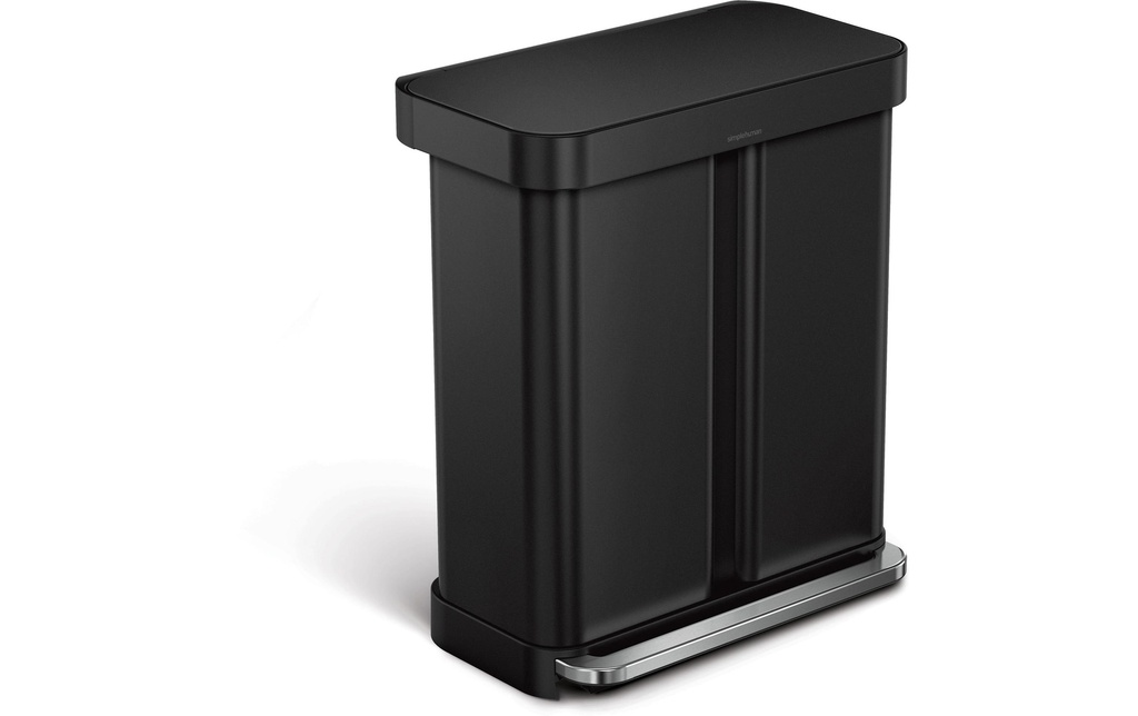 Simplehuman Poubelle Step Can 34+24 l Noir