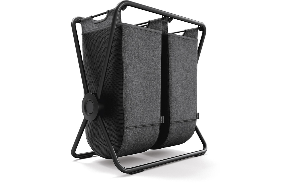 Simplehuman Double 2 x 70 l, gris / noir
