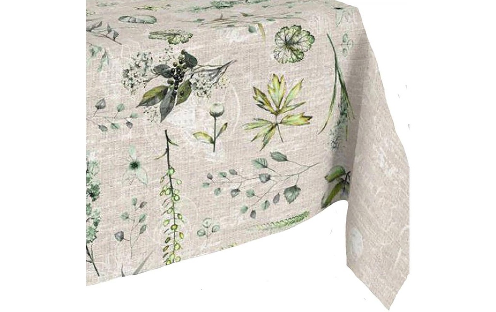 Hubatka Nappe Megaline, Plantes, 140 x 220 cm