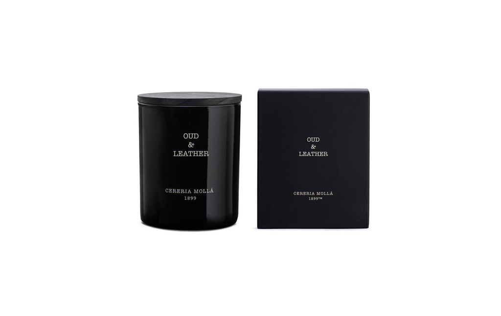 Cerería Mollá Bougie parfumée Oud & Leather 230 g