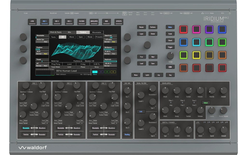 Waldorf Synthétiseur Iridium Desktop MK2