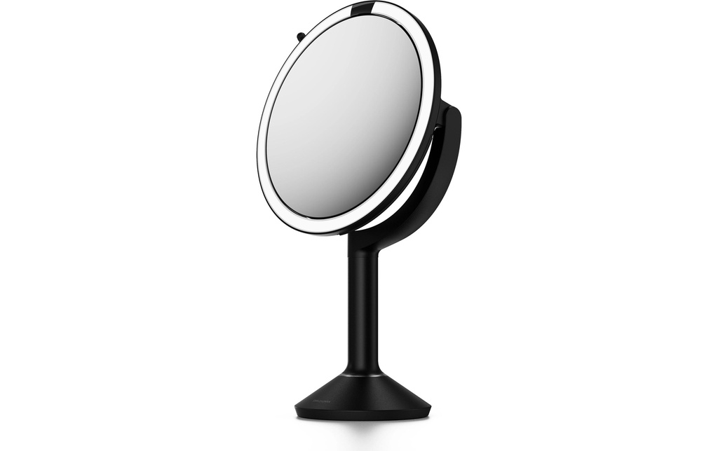 Simplehuman Miroir cosmétique avec capteur Trio 25 cm, noir