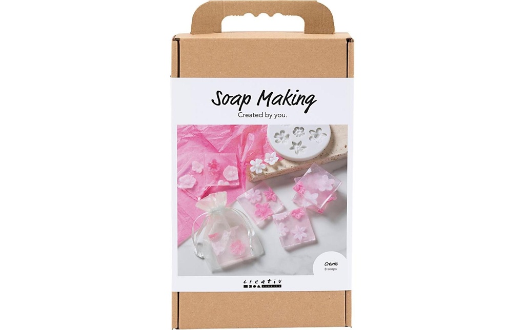 Creativ Company Kits de bricolage - Fabrication de savon, fleurs, rose/rose