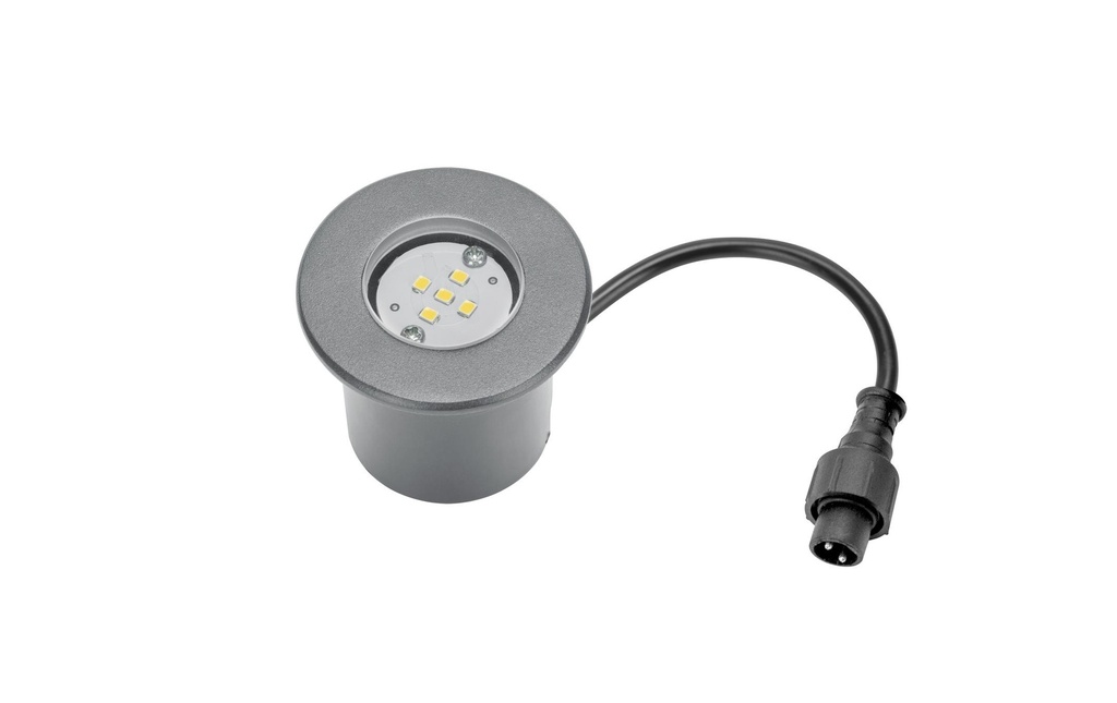 Schönenberger Spot encastré dans le sol 60 mm, 1W, 3000 K, anthracite