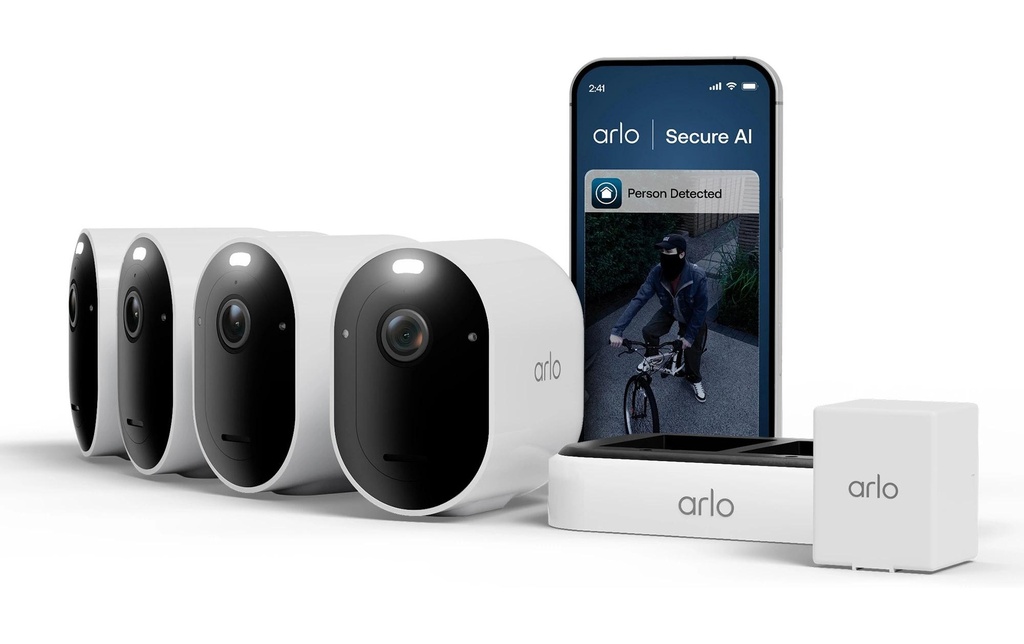 Arlo Kits de surveillance Pro 6 2K Set de 4 pièces Blanc