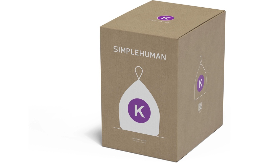 Simplehuman Sacs poubelle Code K, 45 l, 100 pièces
