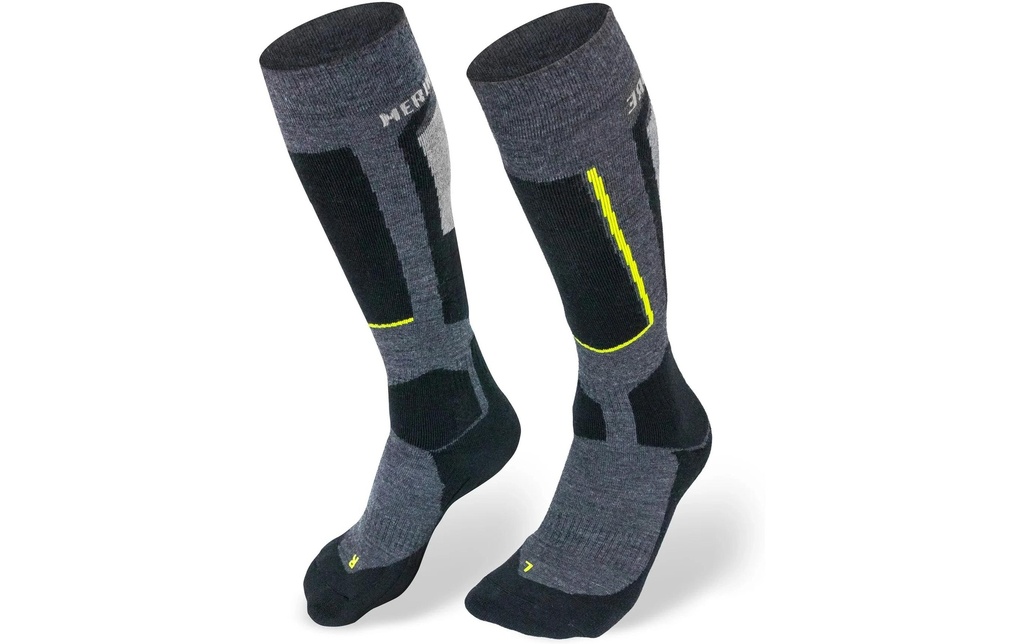 Merino & More Calze da trekking Unisexe 39-41, Gris