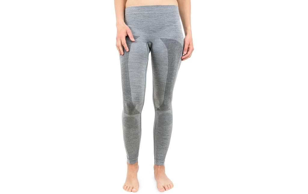 Merino & More Caleçon fonctionnel long pour femmes XL, Noir/Gris