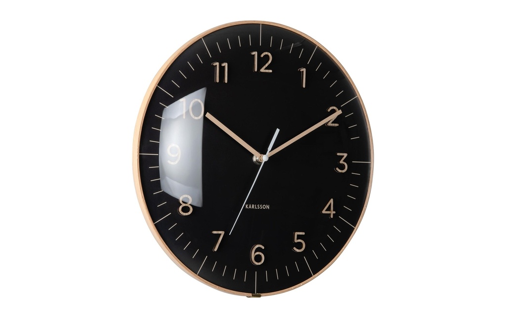 KARLSSON Horloge murale Esencia Dome 30 cm, noir