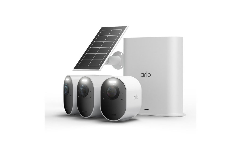 Arlo Kits de surveillance Ultra 3 4K UHD & Solar Panel 3 pièces