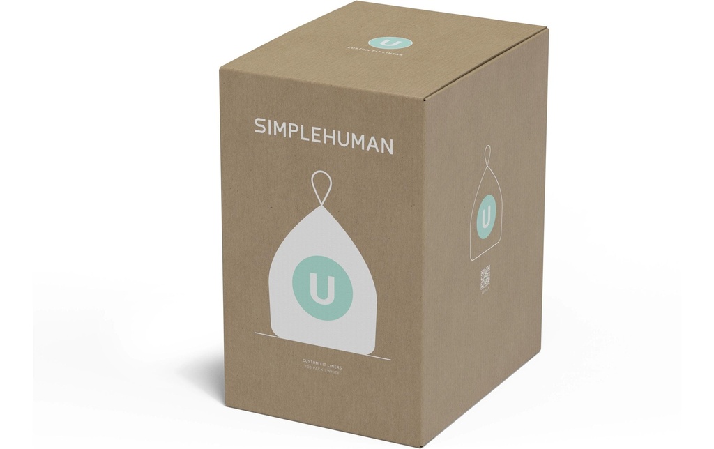 Simplehuman Sacs poubelle Code U, 55 l, 100 pièces