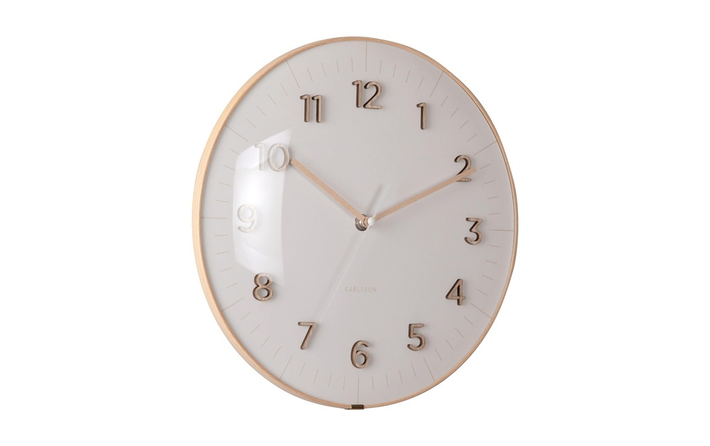 KARLSSON Horloge murale Esencia Dome 30 cm, Gris chaud