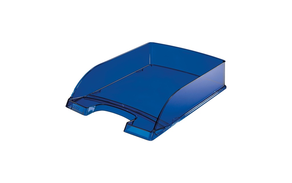 LEITZ Corb.courr.A4 transp.bleu fonc