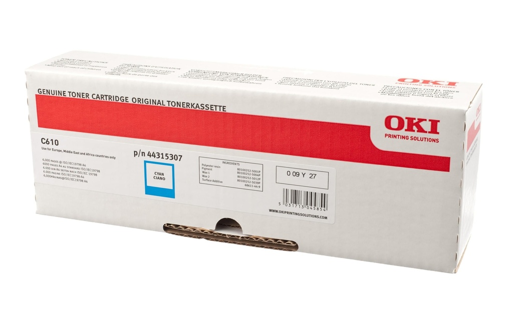OKI Oki toner 44315307 cyan