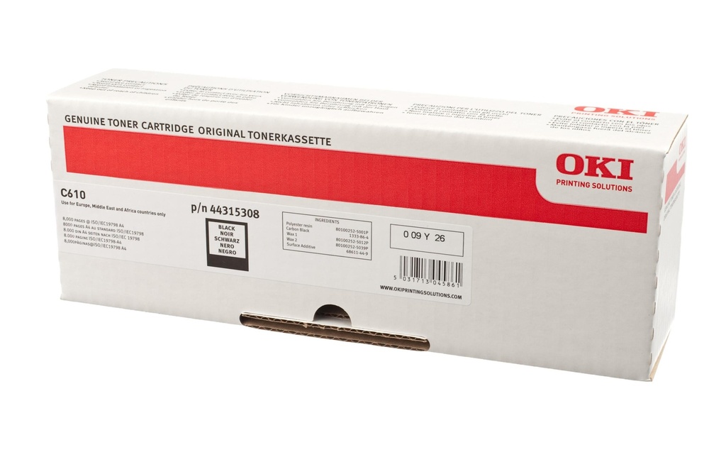 [770443308] OKI Oki toner 44315308 black