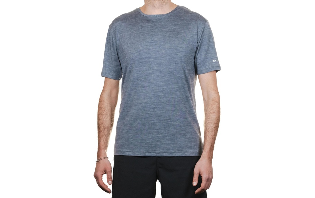 Merino & More Camicia a maniche corte T-shirt décontracté S, Gris