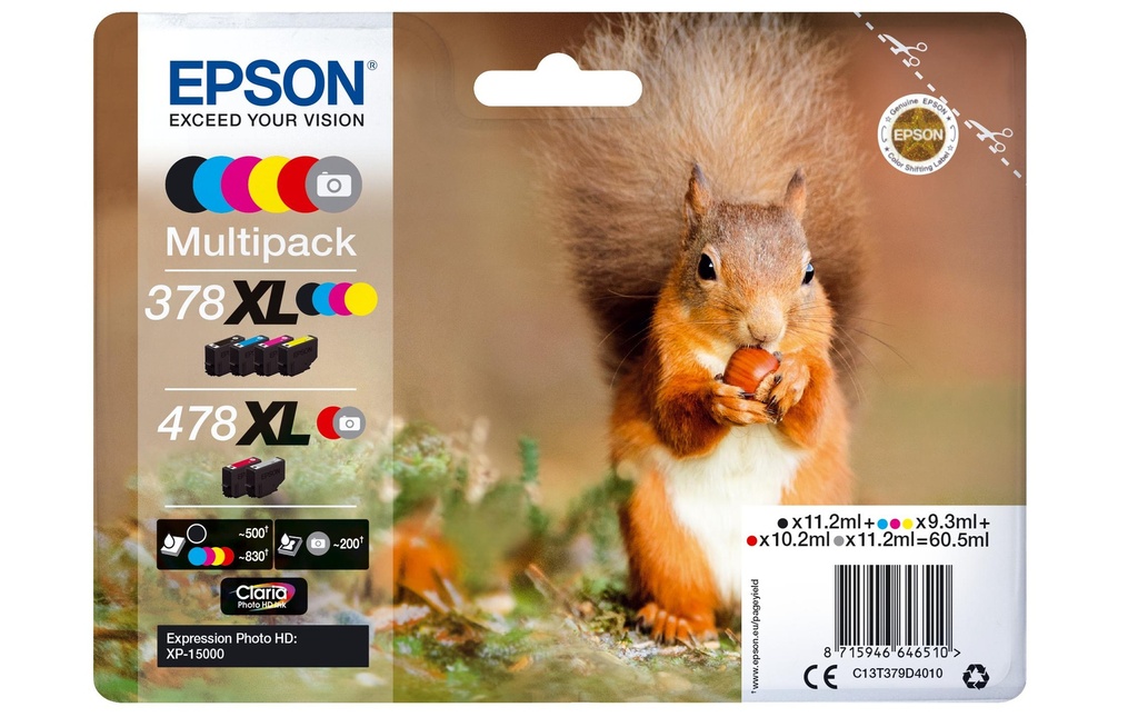EPSON Epson cart. encre 478XL VAL (6 pces)