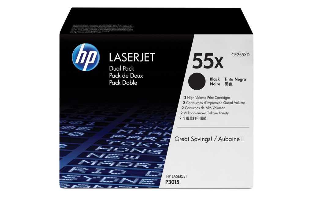 HP HP toner 55X black DP (2 pces)