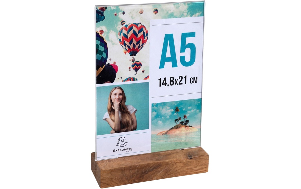 EXACOMPTA Présent.table supp.en bois A5h