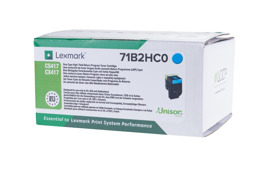 LEXMARK Lexmark toner ret. 71B2HC0 cy