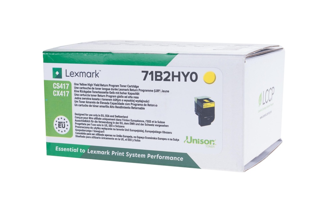 LEXMARK Lexmark toner ret. 71B2HY0 yel
