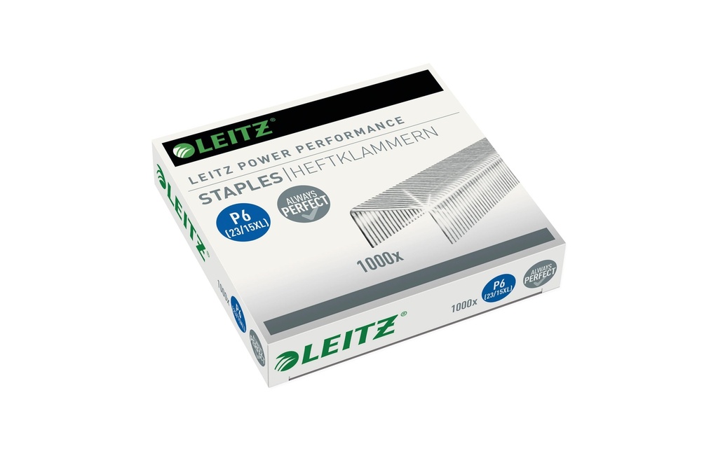 [123557900] LEITZ Agrafes 1000x23/15XL (1000 pces)
