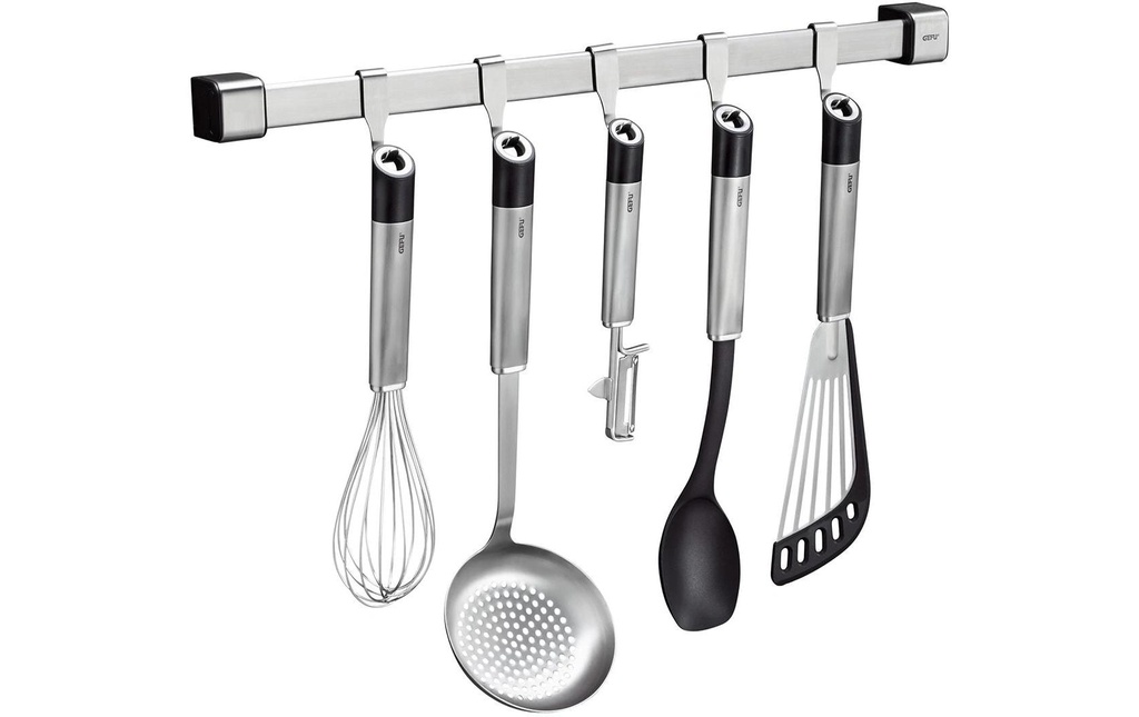 GEFU Porte-ustensiles de cuisine Smartline noir/argent, 50 cm
