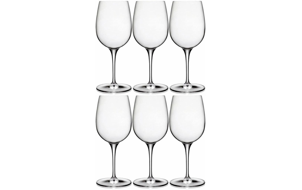 Luigi Bormioli Service de verres à vin Palace 48 cl, 6 pièces, Transparent
