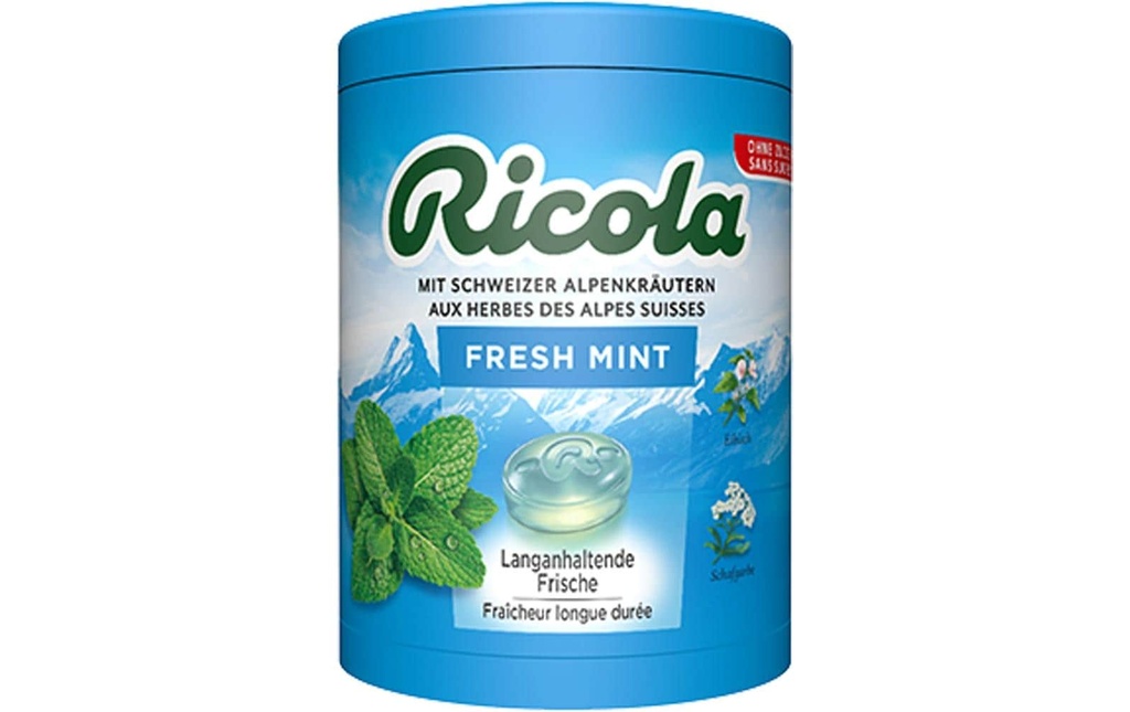 Ricola Bonbons aux herbes Fresh Mint sans sucre 100 g