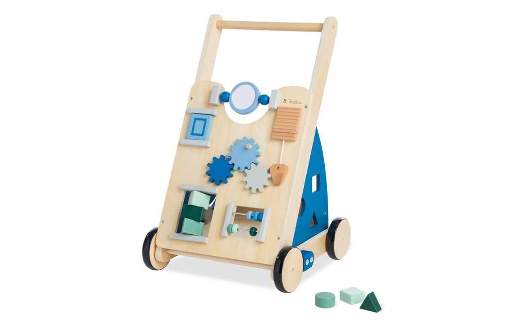 Pinolino Poussette d'apprentissage des activités Titus Bleu